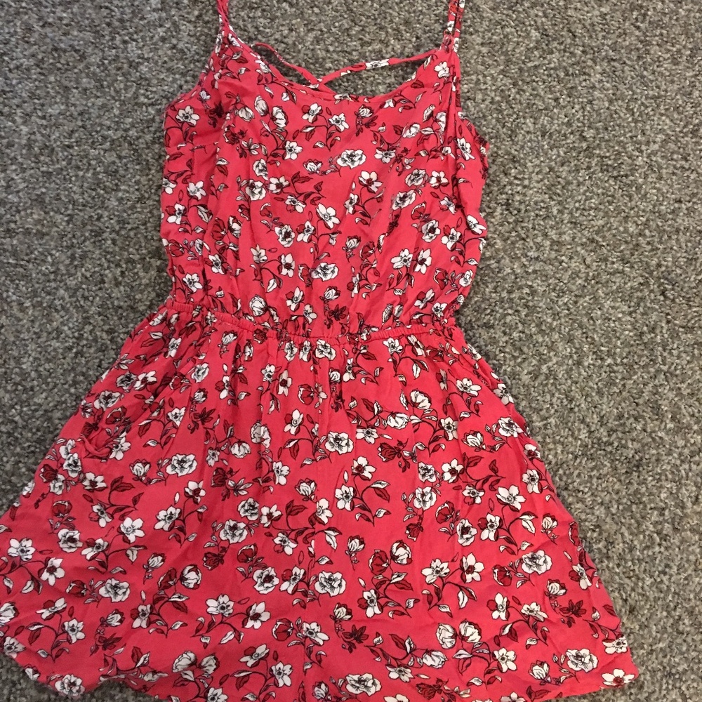 Divide Pink Floral Romper